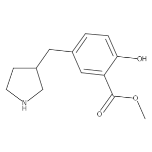 Methyl 2-hydroxy-5-[(pyrrolidin-3-yl)methyl]benzoate Structure