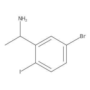 1-(5-Bromo-2-iodo-phenyl)-ethylamine Structure