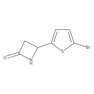 4-(5-Bromothiophen-2-yl)azetidin-2-one结构式