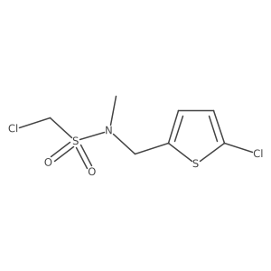 1-chloro-N-[(5-chlorothiophen-2-yl)methyl]-N-methylmethanesulfonamide结构式