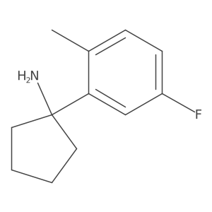 1-(5-Fluoro-2-methylphenyl)cyclopentanamine Structure