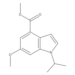 1-isopropyl-6-methoxy-1H-indole-4-carboxylic acid methyl ester Structure