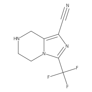 Imidazo[1,5-a]pyrazine-1-carbonitrile,5,6,7,8-tetrahydro-3-(trifluoromethyl)- Structure