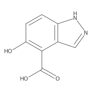 5-Hydroxy-1H-indazole-4-carboxylic acid结构式