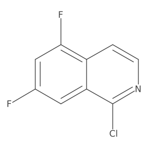1-Chloro-5,7-difluoroisoquinoline结构式