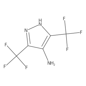 3,5-bis(trifluoromethyl)-1H-pyrazol-4-amine Structure