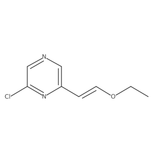 2-Chloro-6-(2-ethoxyvinyl)pyrazine结构式