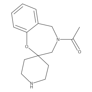 1-{4,5-dihydro-3H-spiro[1,4-benzoxazepine-2,4'-piperidin]-4-yl}ethan-1-one结构式
