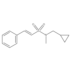 (E)-N-(cyclopropylmethyl)-N-methyl-2-phenylethenesulfonamide结构式