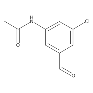 N-(3-Chloro-5-formylphenyl)acetamide结构式