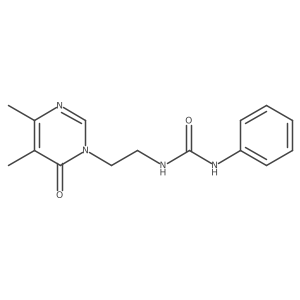 1-(2-(4,5-dimethyl-6-oxopyrimidin-1(6H)-yl)ethyl)-3-phenylurea Structure
