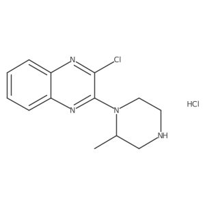 2-Chloro-3-(2-methylpiperazin-1-yl)quinoxaline hydrochloride Structure