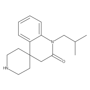 1'-Isobutyl-1'H-spiro[piperidine-4,4'-quinolin]-2'(3'H)-one结构式
