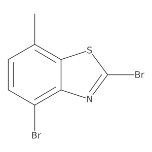 2,4-Dibromo-7-methyl-1,3-benzothiazole Structure