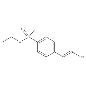 N-[[4-[ethoxy(methyl)phosphoryl]phenyl]methylidene]hydroxylamine Structure