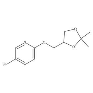 5-Bromo-2-[(2,2-dimethyl-1,3-dioxolan-4-yl)methoxy]pyridine结构式