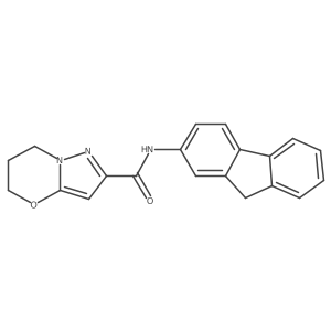 N-(9H-fluoren-2-yl)-6,7-dihydro-5H-pyrazolo[5,1-b][1,3]oxazine-2-carboxamide Structure