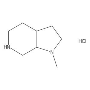 1-methyl-octahydro-1H-pyrrolo[2,3-c]pyridine hydrochloride结构式
