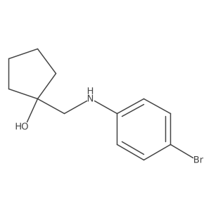 1-(((4-Bromophenyl)amino)methyl)cyclopentan-1-ol Structure
