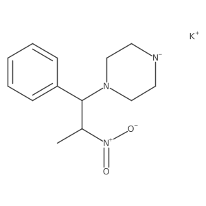 1-(alpha-(1-Nitroethyl)benzyl)piperazine potassium salt Structure