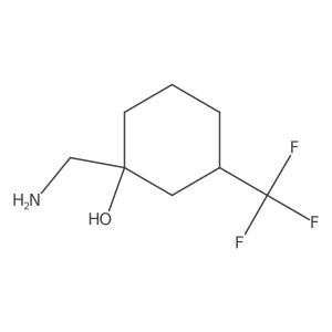 1-(Aminomethyl)-3-(trifluoromethyl)cyclohexan-1-ol Structure