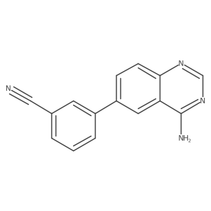 3-(4-Amino-6-quinazolinyl)benzonitrile Structure