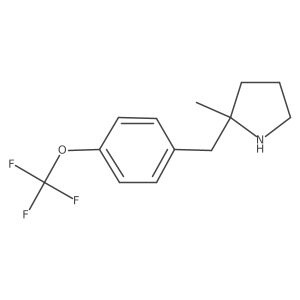2-Methyl-2-{[4-(trifluoromethoxy)phenyl]methyl}pyrrolidine Structure