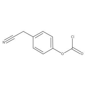 4-(Cyanomethyl)phenyl chloroformate结构式