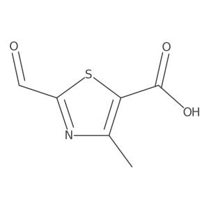 2-Formyl-4-methyl-1,3-thiazole-5-carboxylic acid Structure