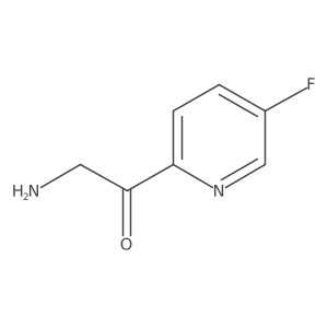 2-Amino-1-(5-fluoropyridin-2-yl)ethan-1-one结构式