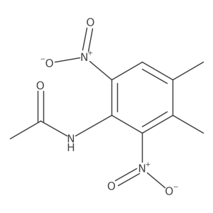 N-(3,4-dimethyl-2,6-dinitrophenyl)acetamide结构式