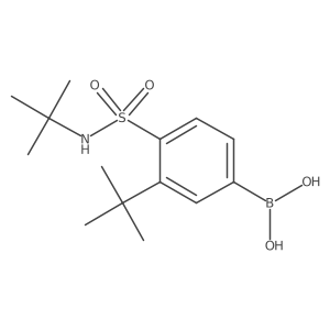 (3-(tert-butyl)-4-(N-(tert-butyl)sulfamoyl)phenyl)boronic acid Structure