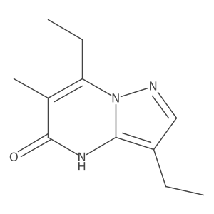 3,7-Diethyl-6-methylpyrazolo[1,5-a]pyrimidin-5-ol结构式