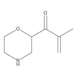 2-methyl-1-morpholin-2-yl-prop-2-en-1-one Structure