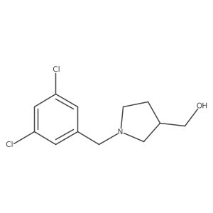 (1-(3,5-Dichlorobenzyl)pyrrolidin-3-yl)methanol结构式