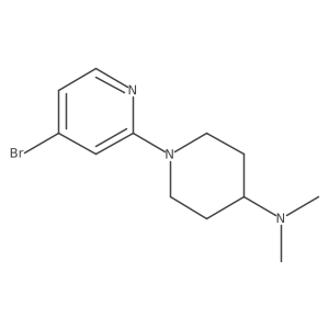 1-(4-Bromopyridin-2-yl)-N,N-dimethylpiperidin-4-amine Structure