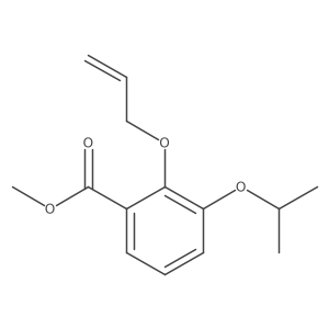 Methyl 3-(propan-2-yloxy)-2-(prop-2-en-1-yloxy)benzoate结构式