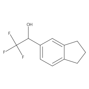 (1S)-1-(2,3-dihydro-1H-inden-5-yl)-2,2,2-trifluoroethan-1-ol Structure