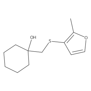 1-{[(2-Methylfuran-3-yl)sulfanyl]methyl}cyclohexan-1-ol Structure