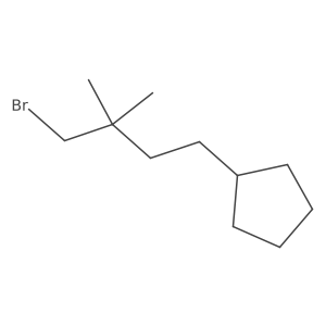 (4-Bromo-3,3-dimethylbutyl)cyclopentane结构式