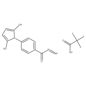 4-(2,5-Dioxo-2,5-dihydro-1H-pyrrol-1-yl)benzohydrazide trifluoroacetic acid salt Structure