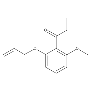 1-[2-Methoxy-6-(2-propen-1-yloxy)phenyl]-1-propanone Structure