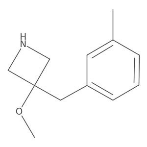 3-Methoxy-3-[(3-methylphenyl)methyl]azetidine Structure