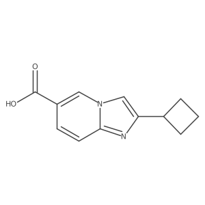 2-Cyclobutylimidazo[1,2-a]pyridine-6-carboxylic acid Structure