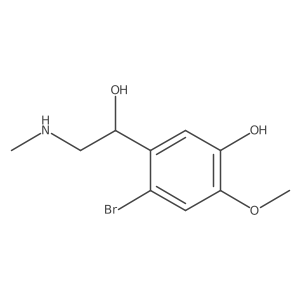 4-Bromo-5-[1-hydroxy-2-(methylamino)ethyl]-2-methoxyphenol Structure
