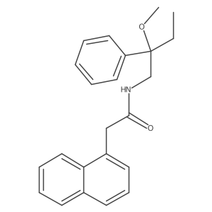 N-(2-methoxy-2-phenylbutyl)-2-(naphthalen-1-yl)acetamide结构式