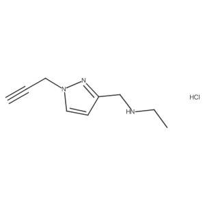 ethyl({[1-(prop-2-yn-1-yl)-1H-pyrazol-3-yl]methyl})amine hydrochloride结构式