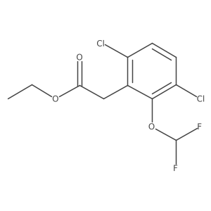 Ethyl 3,6-dichloro-2-(difluoromethoxy)phenylacetate Structure