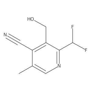 2-(Difluoromethyl)-3-(hydroxymethyl)-5-methylisonicotinonitrile Structure