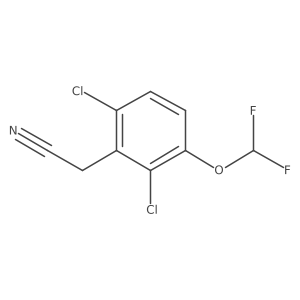 2,6-Dichloro-3-(difluoromethoxy)phenylacetonitrile结构式